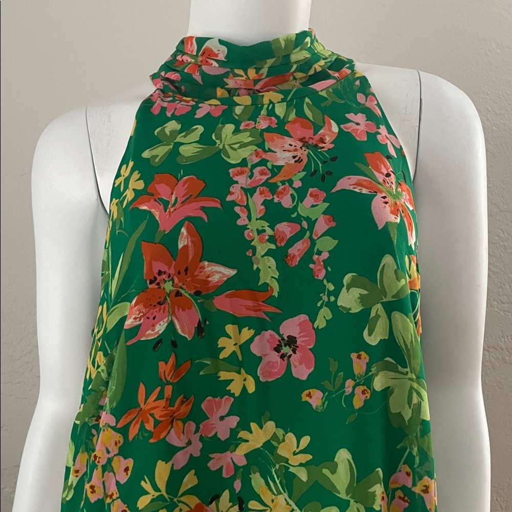 Vince Camuto Green Floral Dress - Picture 4 of 9